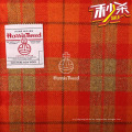 tela de tartán rojo auténtica certificada harris tweed lana tela de Harris Tweed Agent en China